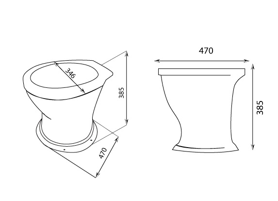 Унитаз  Дачный   белый г.Лобня (64)   (1/1шт)