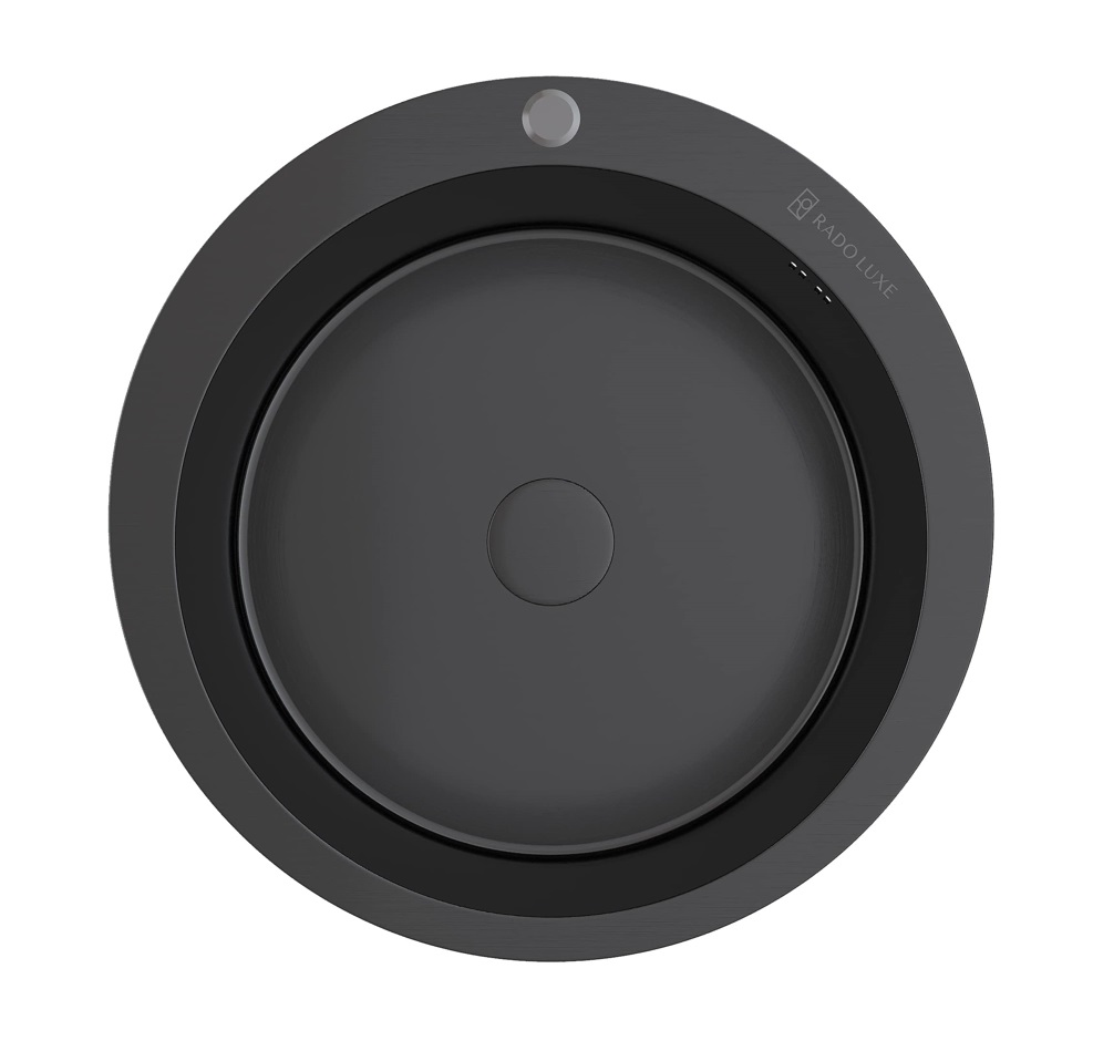 Мойка настол.монтаж   RADO LUXE  51  ТЕМНЫЙ ГРАФИТ   D-51   (3,0)   22см      (1/1шт)