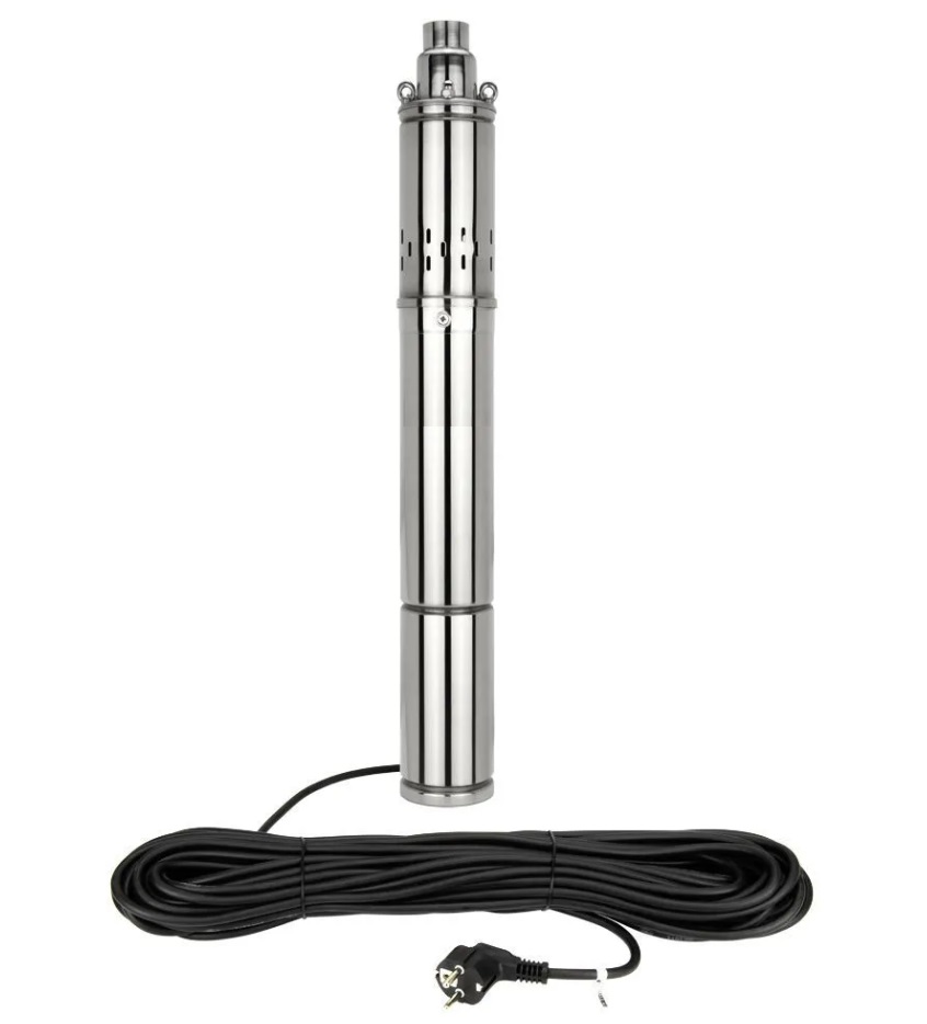 Насос погруж. шнековый MARSU MS-3QGD1-25-0.25 250W Мах.нап.52м,мах.расх.1,5м3/ч.,каб 18м,корпус 75мм