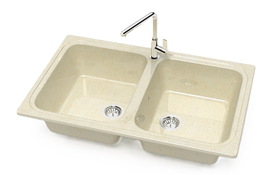 Мойка глянец   L20G33   БЕЖЕВЫЙ  780x500x195  GLANZ   (1/1шт)