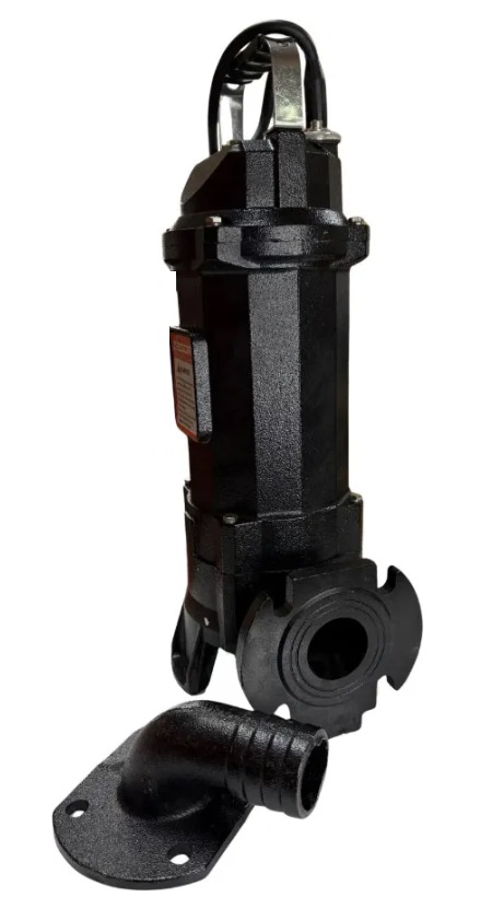 Насос дренажно-фекальный  ZEGOR  WQV-1800GF  1800W  с ножом ГРИНДЕР, чугун. корп, 300л/мин, нап.17м.