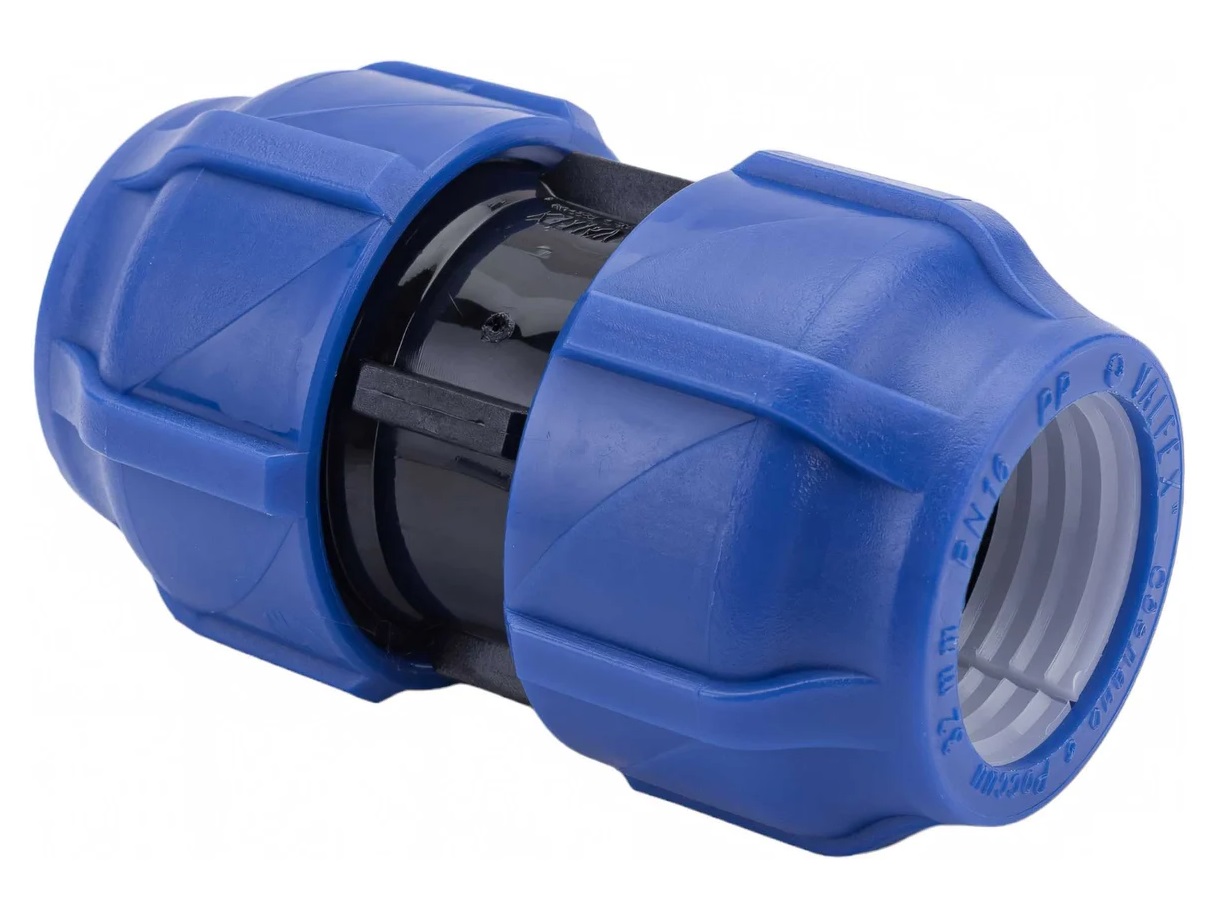 ПНД Муфта компрессионная соединительная   32х32   VALFEX   (60/12шт)