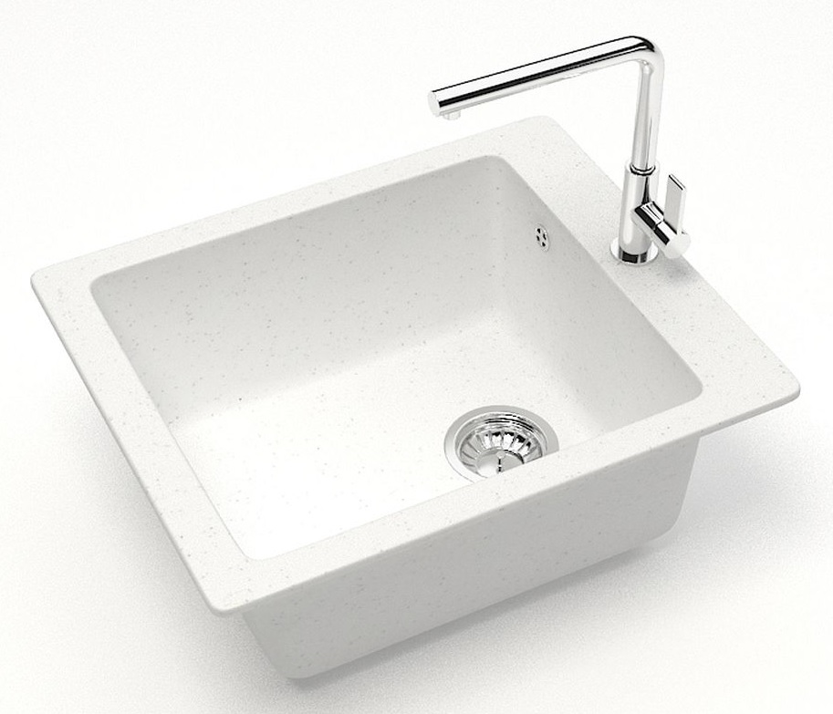 Мойка мат.    J8G31 Линди  БЕЛЫЙ  500x425x195  GLANZ   (1/1шт)