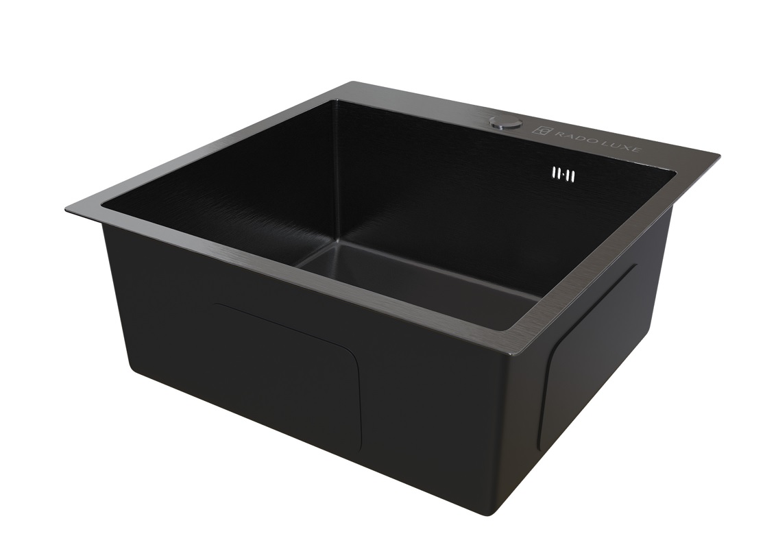 Мойка настол.монтаж    RADO LUXE  50x50  ТЕМНЫЙ ГРАФИТ   5050   (3,0)   22см      (1/1шт)