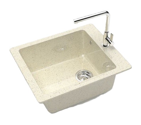 Мойка глянец    L8G33 Линди  БЕЖЕВЫЙ  500x425x195  GLANZ   (1/1шт)