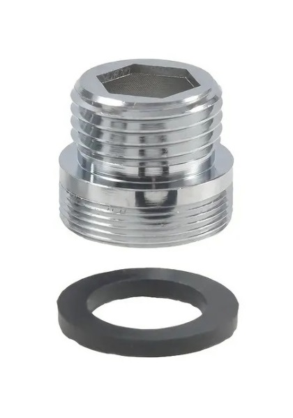 Переходник хромированный для излива   DK-493   M24x1/2 нар.резьба   (2400/1шт)