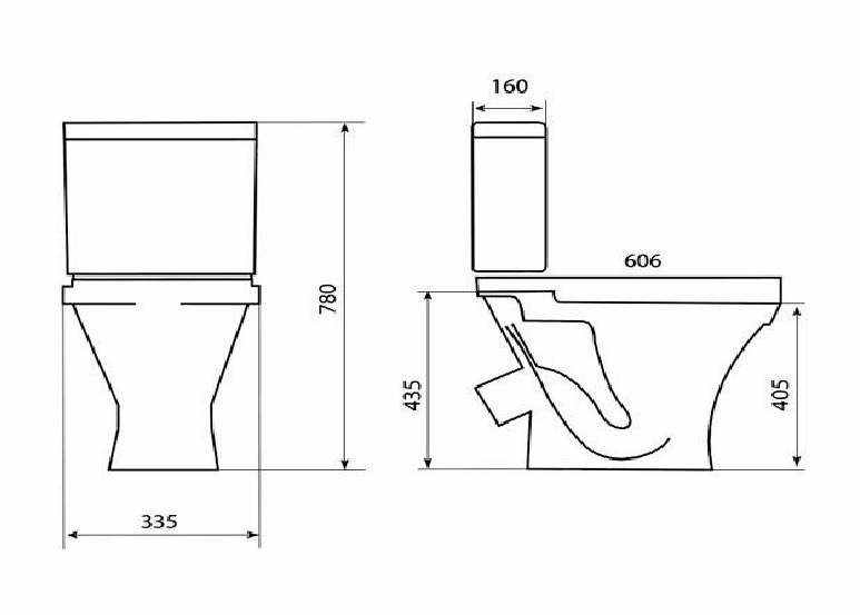 Акция!   Унитаз-компакт   НЕВА  ECO/СТАНДАРТ  45*  1кн. низ  Уклад   ПП   SANITA   (1/1шт)