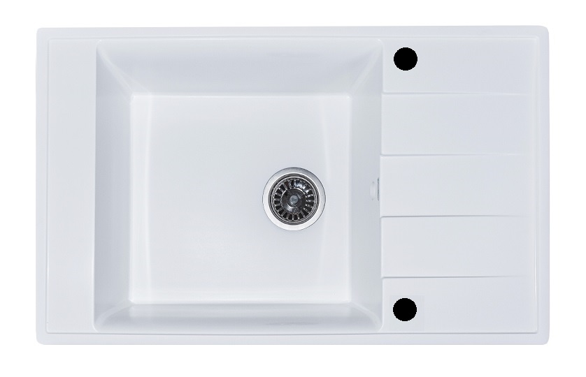 Кухонная мойка G-43 , цвет МОЛОЧНЫЙ  810х500  GranAliance   (1/1шт)