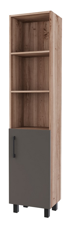 П40 Пенал колонна  Соут 400   дуб/графит    400х1700х300 RADO Арт. 00402   (1/1шт)