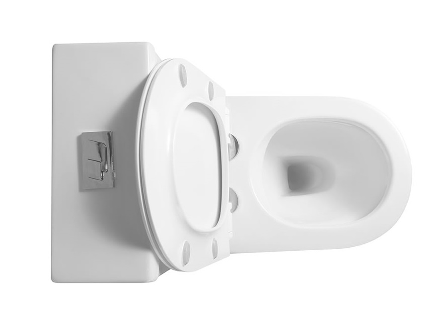 Унитаз-моноблок  AVA безобод.,гориз,2-кн.ниж, 690х370х810мм, дюропласт,б/съем,м/лифт RADOLUXE