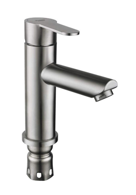 001F  NZE1-801(804)  TRIGOR  Смеситель  д/умыв. НЕРЖАВЕЙКА   гайка к35    (10/1шт)