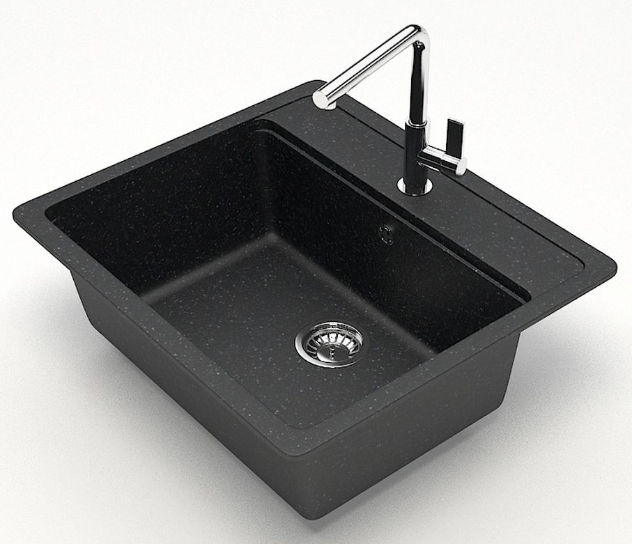 Мойка мат.    J9G32 Джекки  АНТРАЦИТ  570x505x200  GLANZ   (1/1шт)