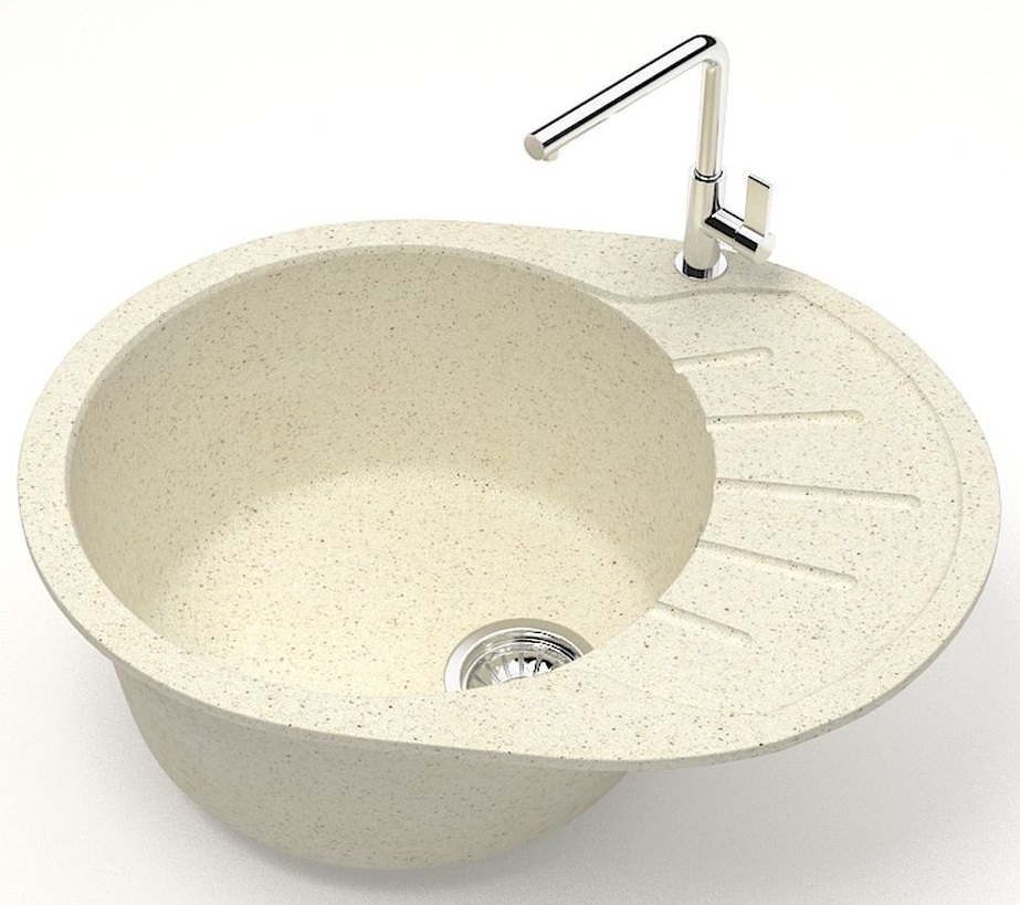 Мойка мат.   J10G33 Тейлор  БЕЖЕВЫЙ  575x440x215  GLANZ   (1/1шт)