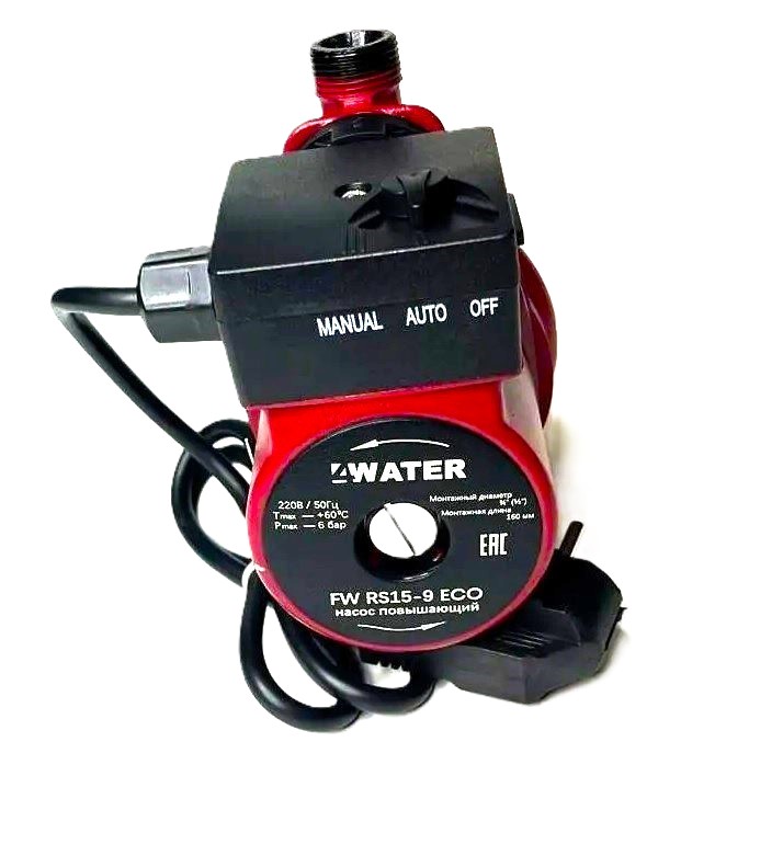Насос д/повыш. давления с автоматикой  4WATER  FW RS15-9 ECO 120W расход30л/мин, напор9м, мах.110 *C