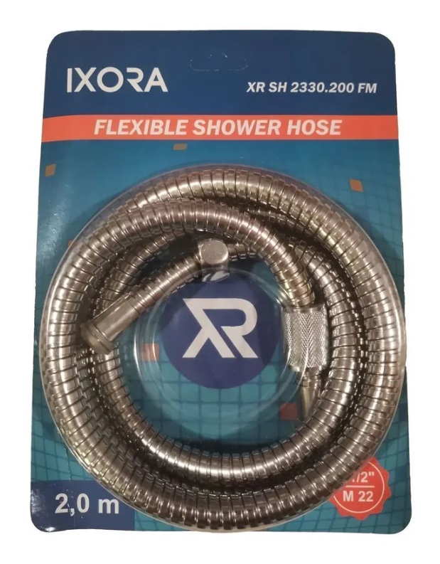 Шланг д/душа (блистер)  IXORA  XR-SH-2330  2-ой замок  200см  (40/1шт)