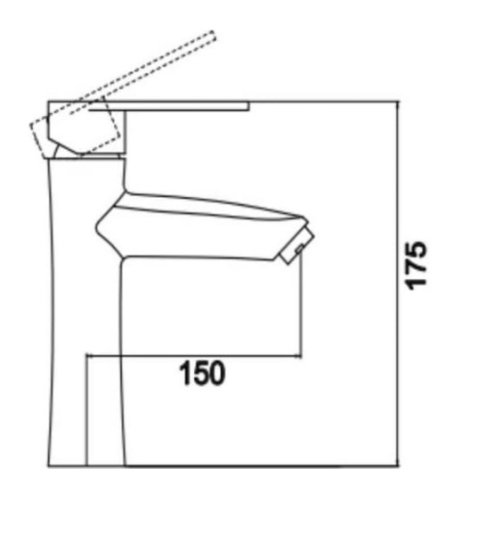 001F   Смеситель д/умыв.   FMARK   FS16629   SUS нерж.35к. гайка   (12/1шт)