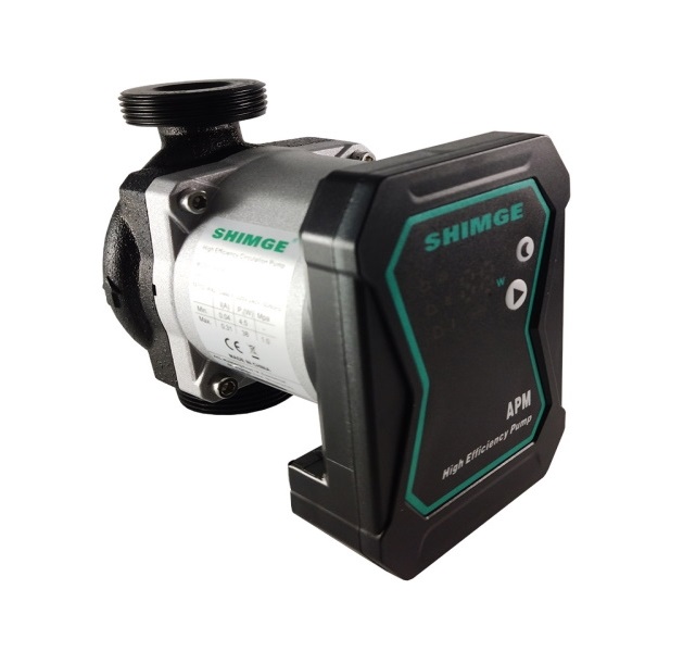 Насос циркуляц. SHIMGE  APM 25/4-130   ЭНЕРГОСБЕРЕГАЮЩИЙ  с кабелем, с гайками   (4/1шт)