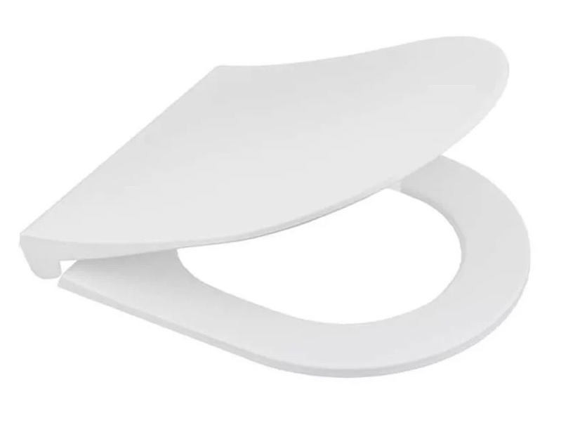 Сиденье для унитазa  RD-501 белое, дюропласт, быстросъемное креп., микролифт RADO LUXE    (5/1)