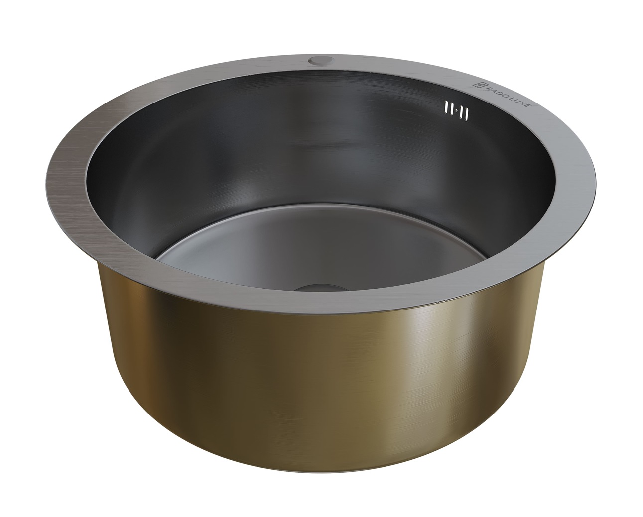 Мойка настол.монтаж   RADO LUXE  51   САТИН  круг  D-51   (3,0)   22см      (1/1шт)